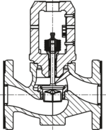 Sectional drawing: Standard bonnet by SAMSON