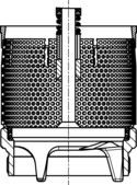 Sectional drawing: Flow divider by SAMSON