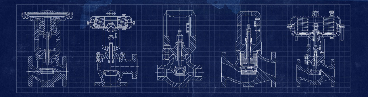 Sectional drawings: valves by SAMSON